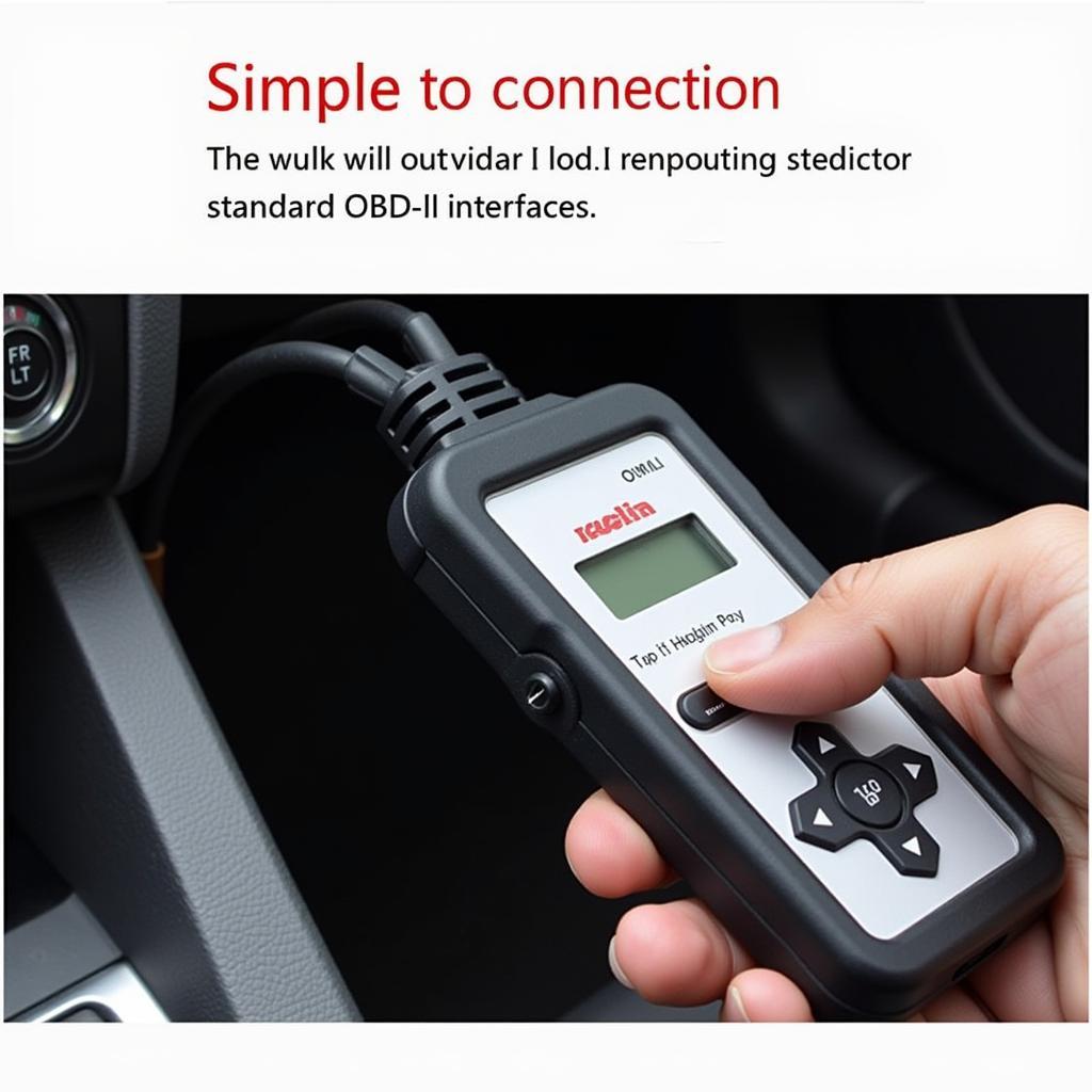 Owl Car Tool Connected to OBD-II Port in Car