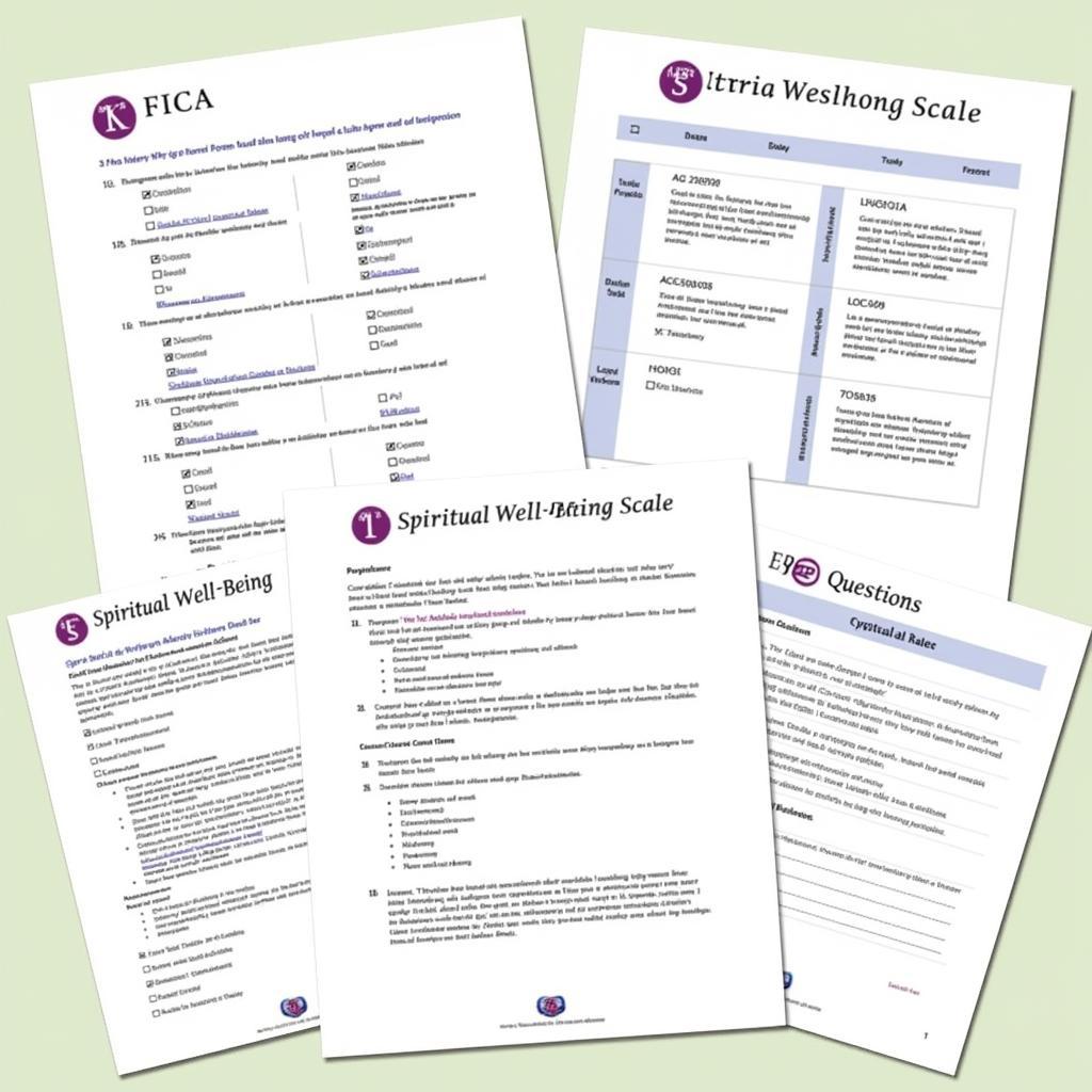 Palliative Care Spiritual Assessment Tools