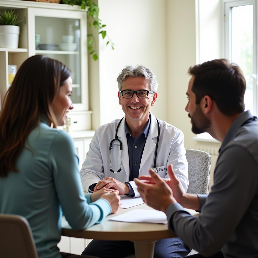 Palliative Care Team Meeting with a Patient