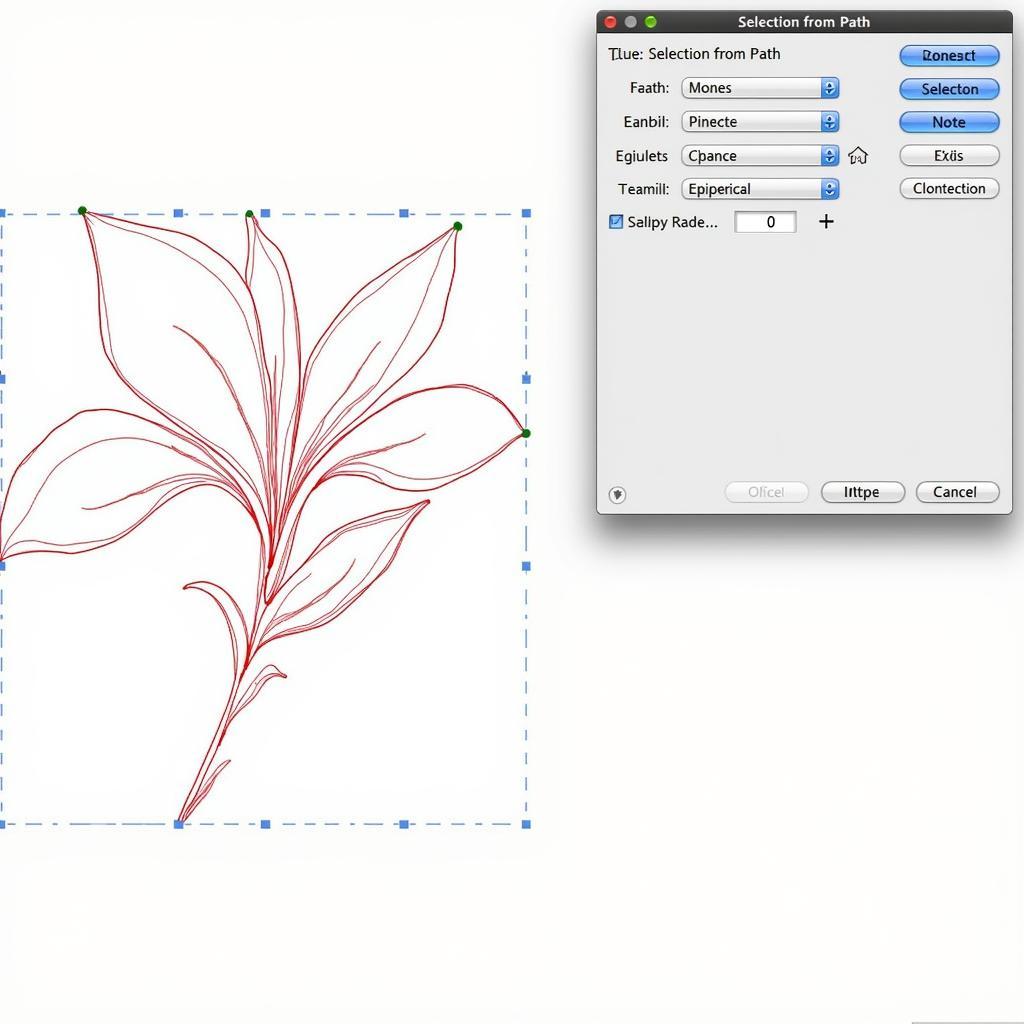 Converting a Path to a Selection in Gimp