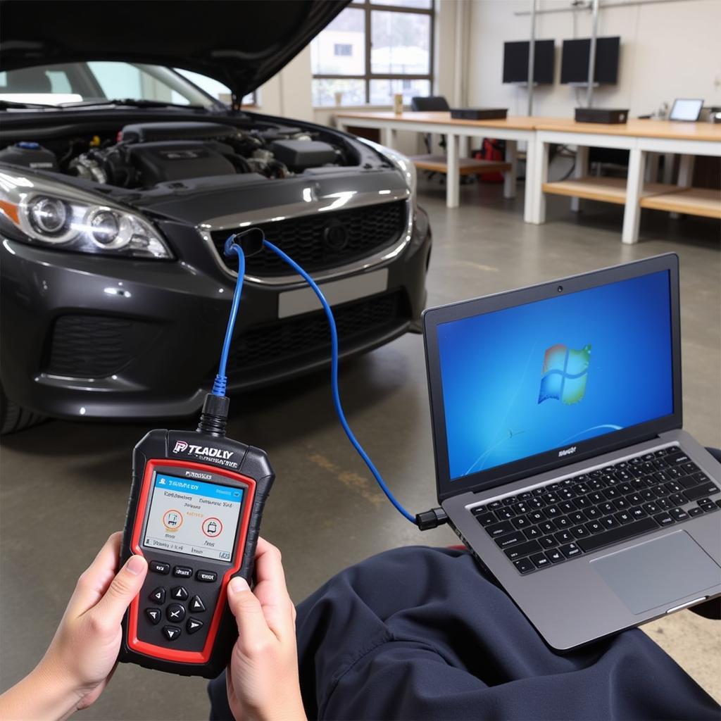 Connecting a PC Tools Scanner to a Car's OBD-II Port