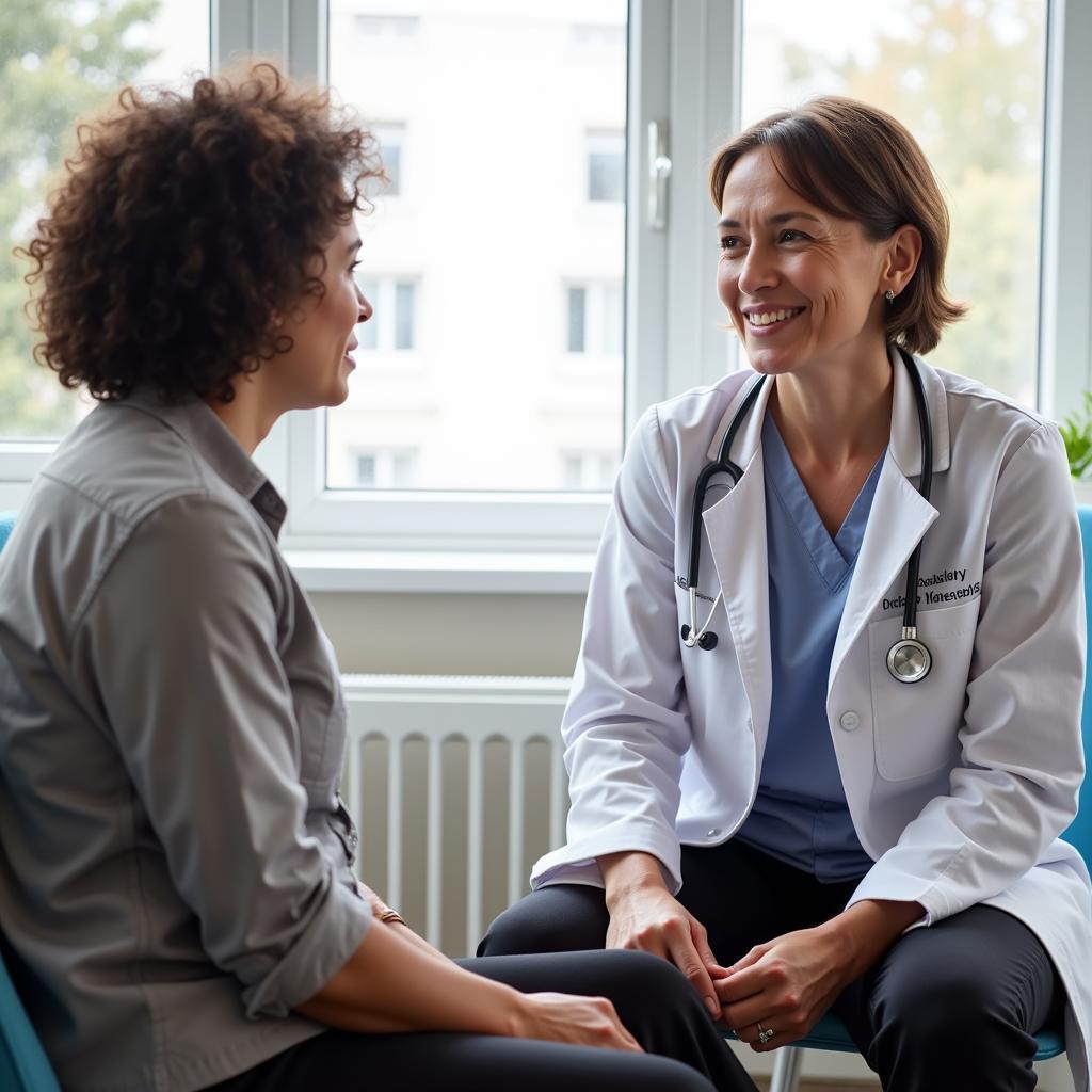 Doctor and Patient Discussing Treatment Options in a Person-Centered Approach