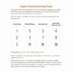 Example of Personal Care Screening Tool Instructions