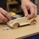 Hand Shaping a Pinewood Derby Car Body