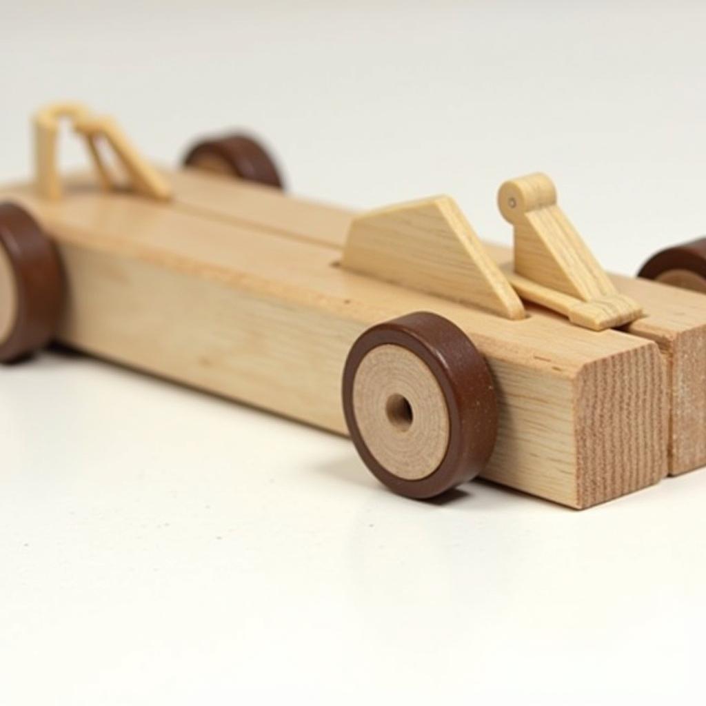 Pinewood Derby Car with Misaligned Axles