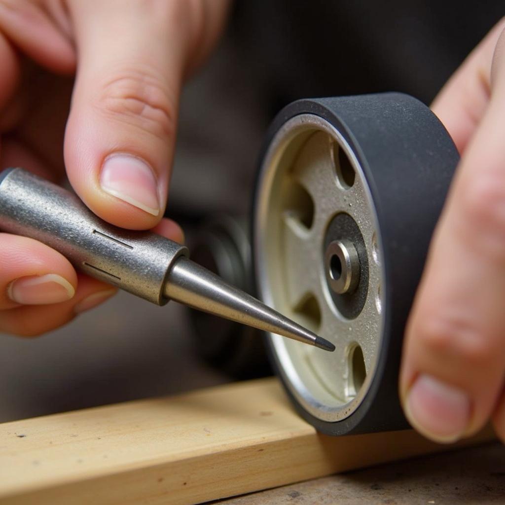 Pinewood Derby Car Wheel and Axle Tuning with Specialized Tools