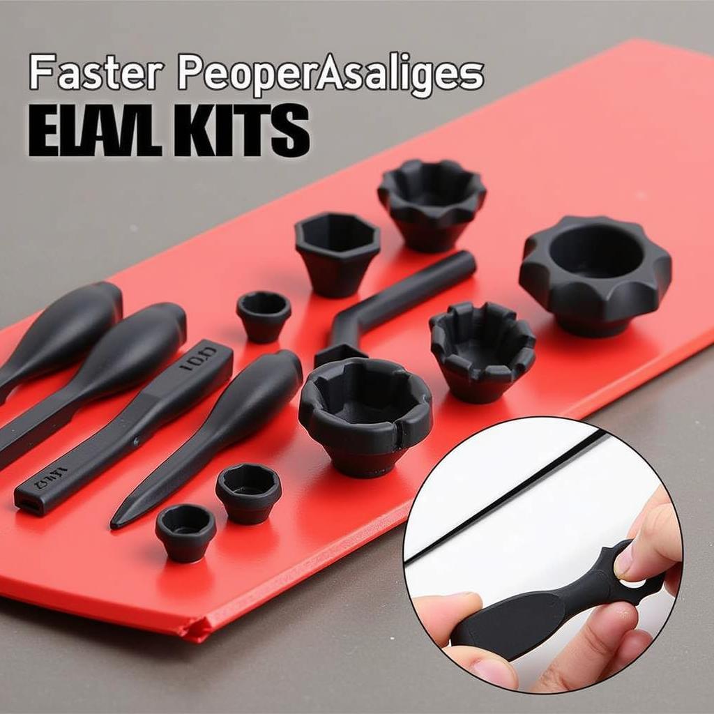 Plastic Rubber Popper Car Tool Set