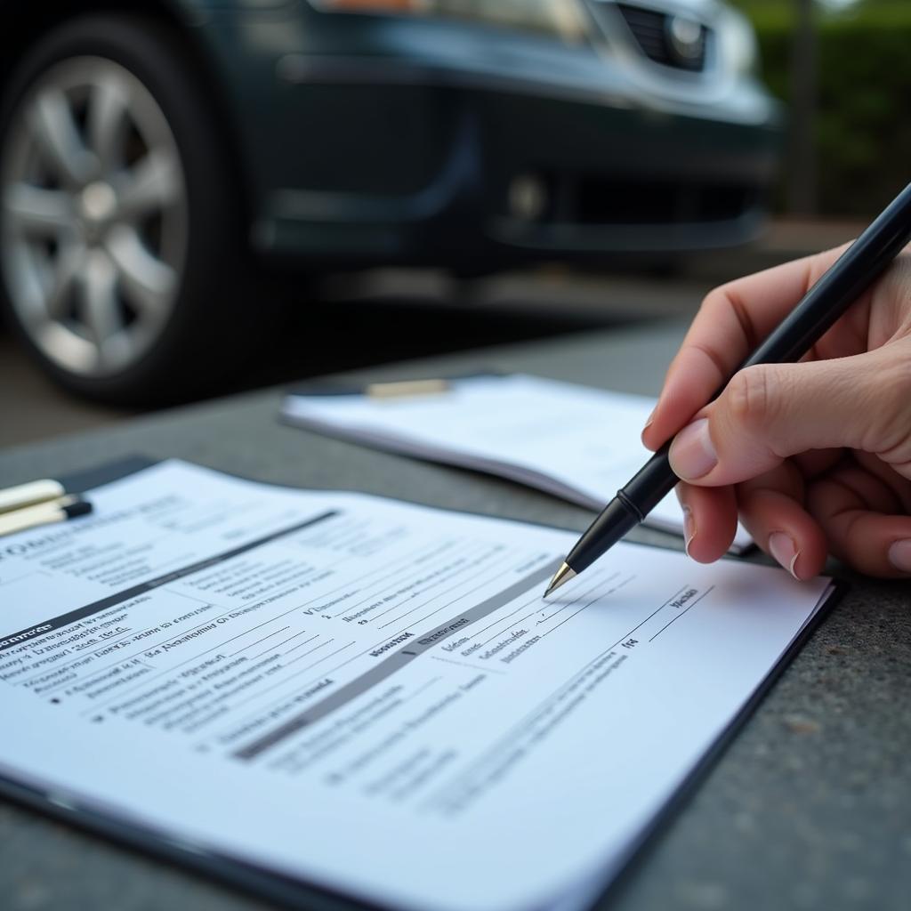 Filing a police report after a car break-in