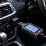 Porta OBD2 Scanner Connected to Car