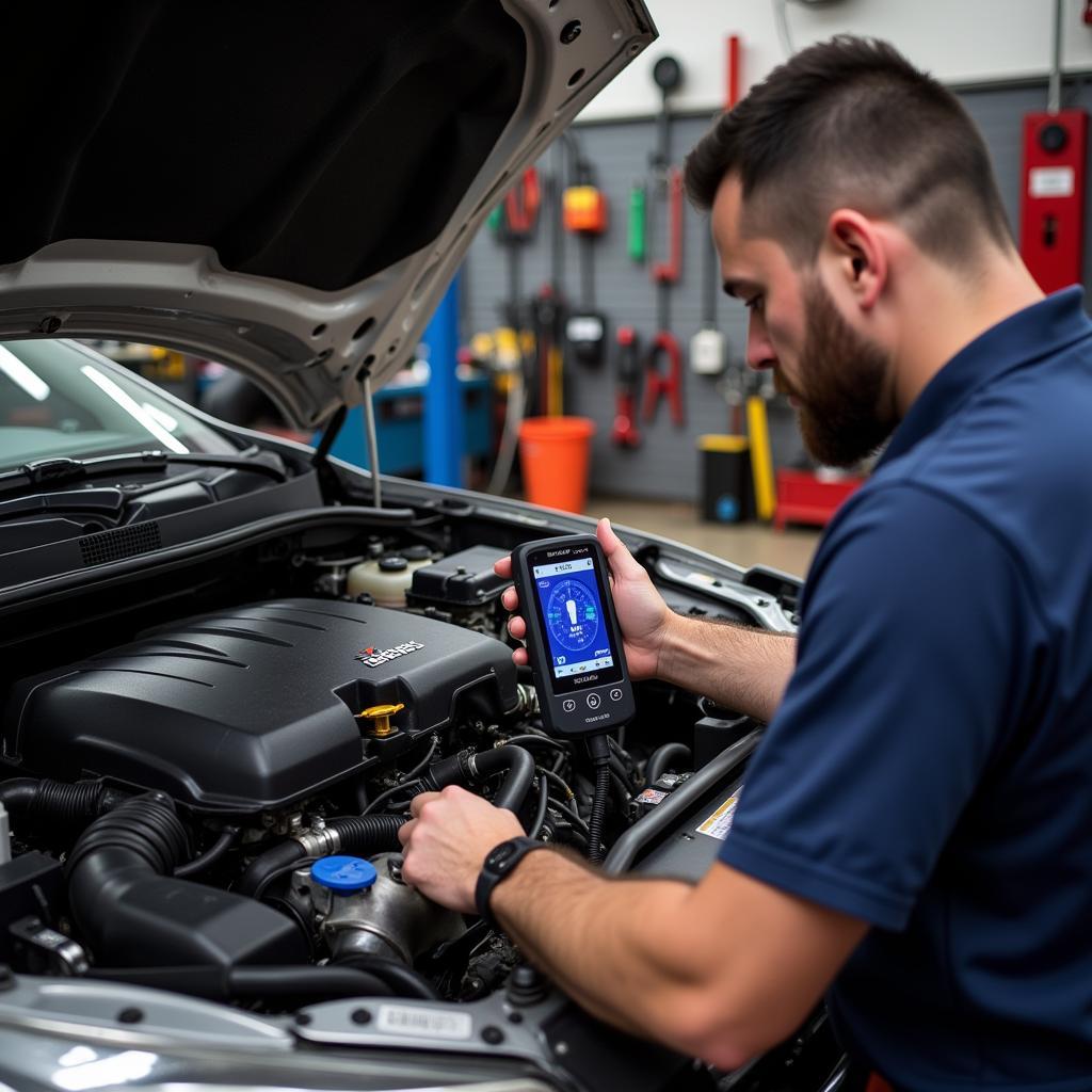 Power Care Tools Diagnostic Equipment in Use