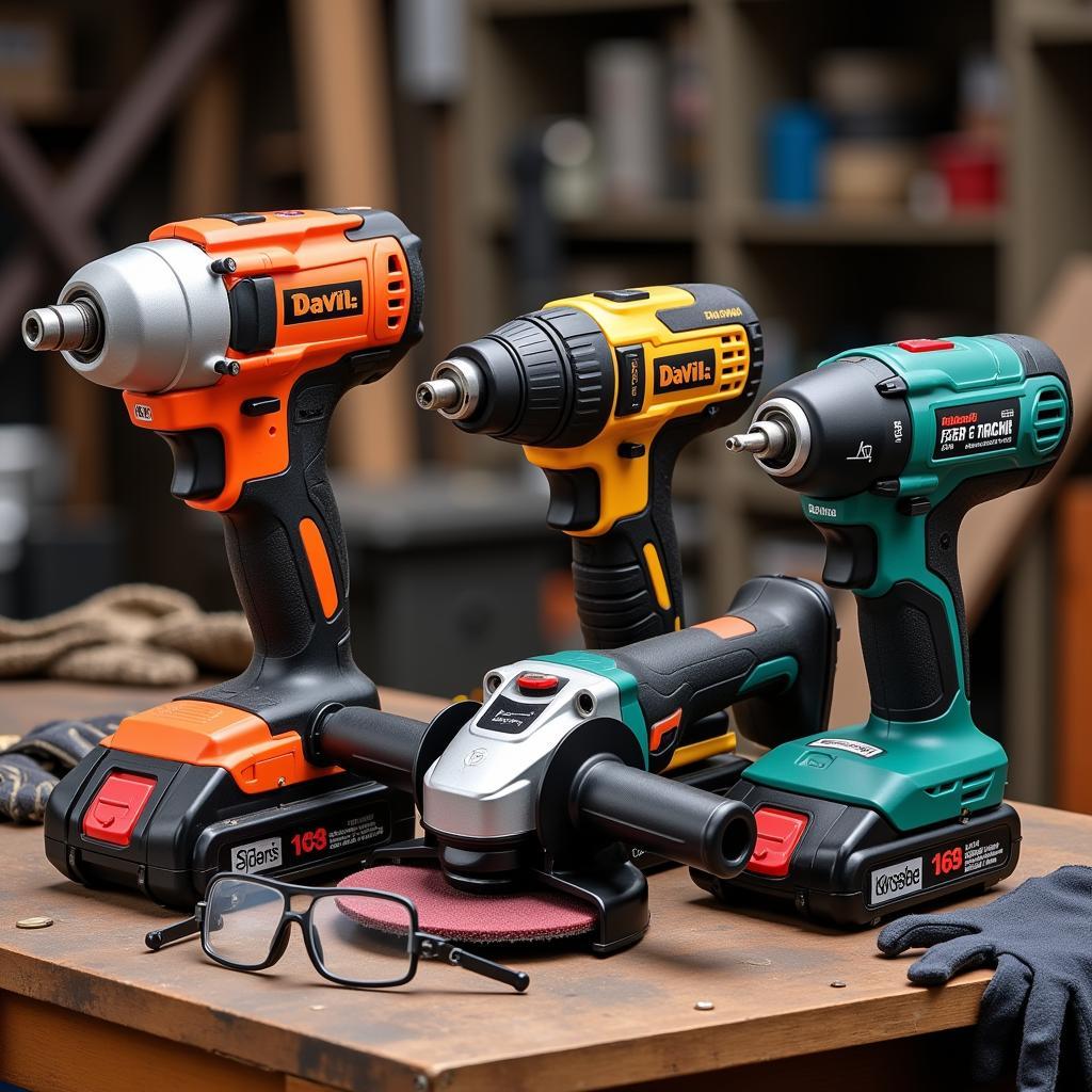 Power tools for increasing efficiency when working on a project car