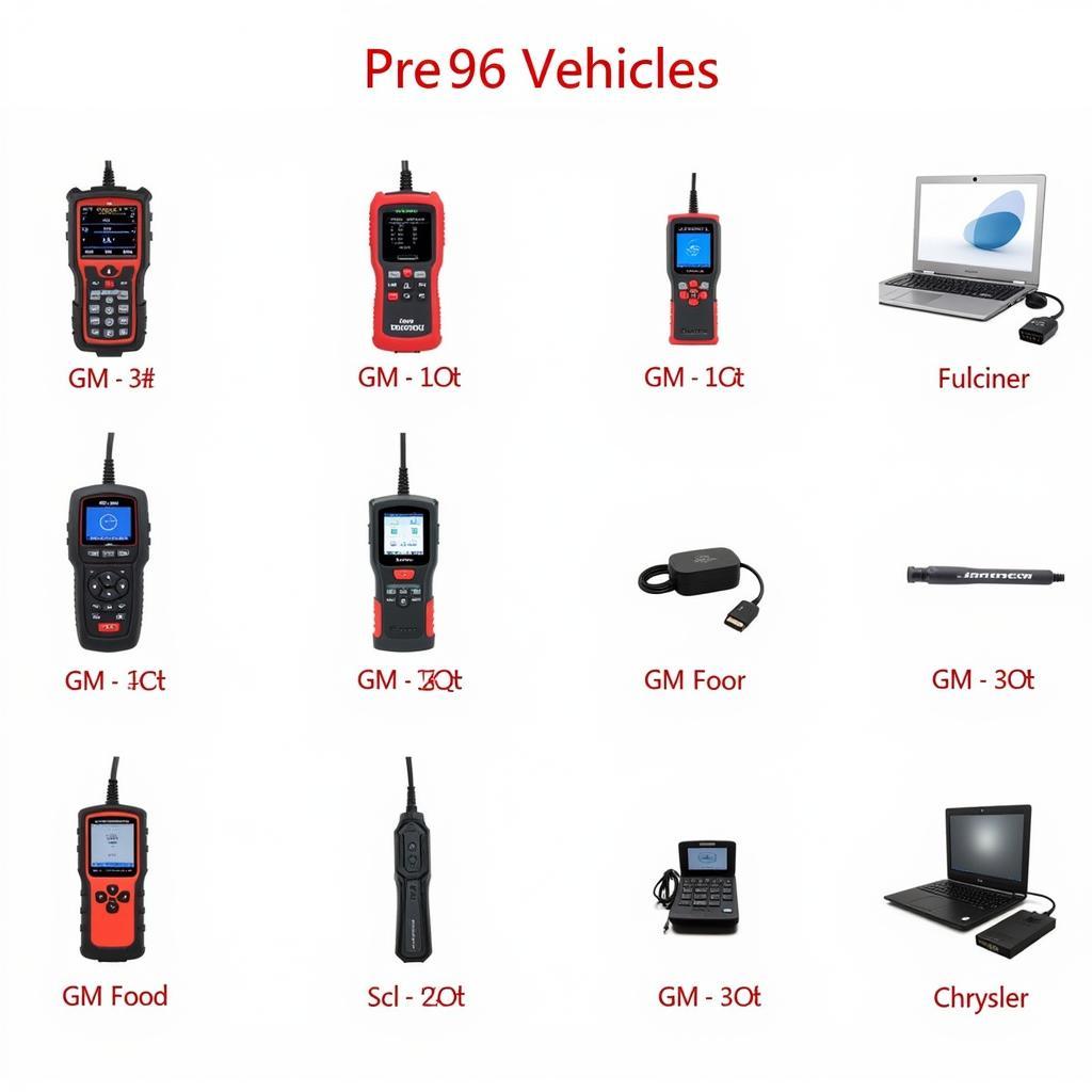 Pre-96 Scan Tool Options for Various Car Makes