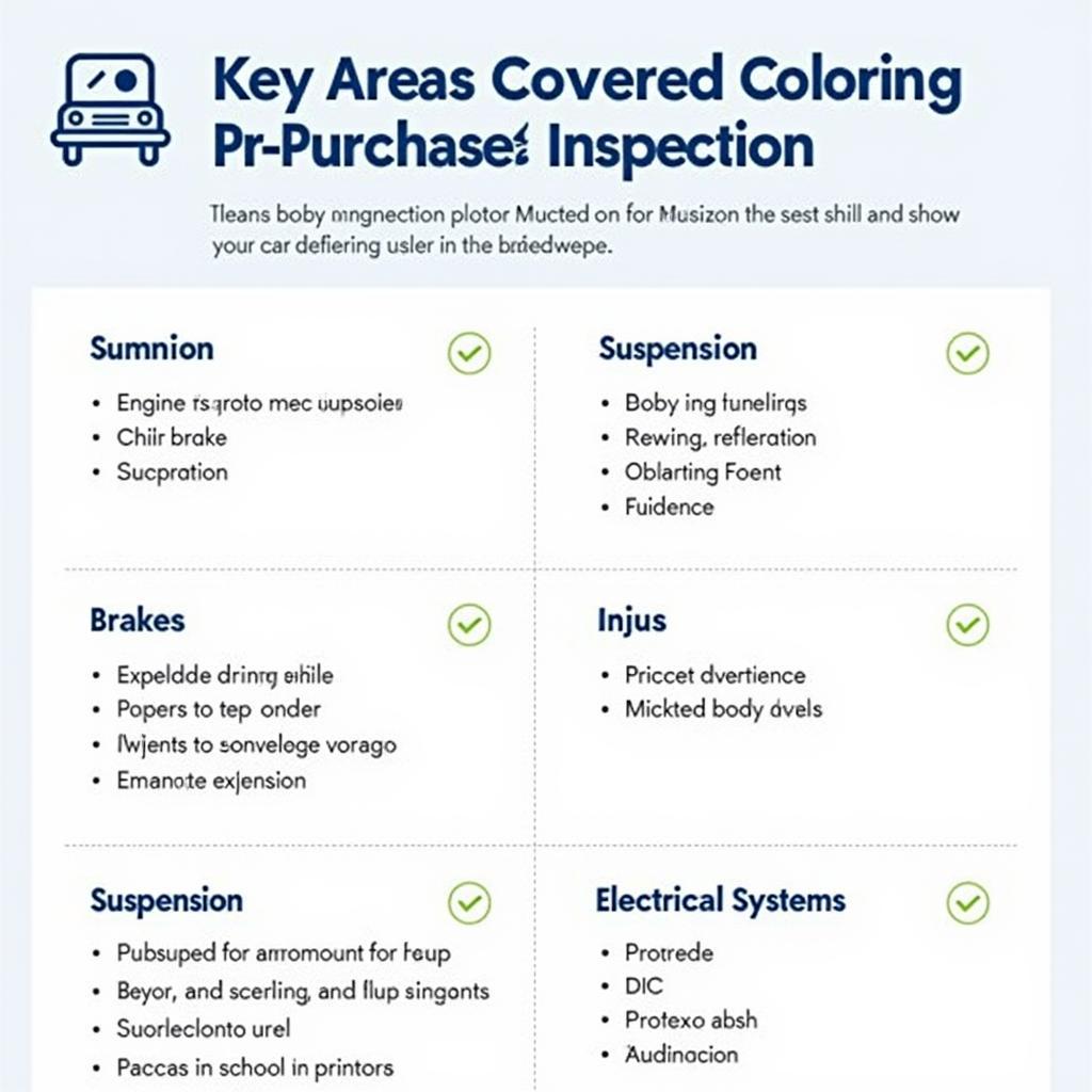 Pre-purchase Inspection Checklist