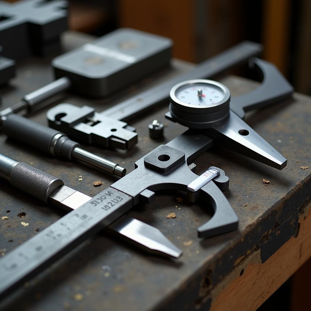 Precision measurement tools used for quality control in tool and die making