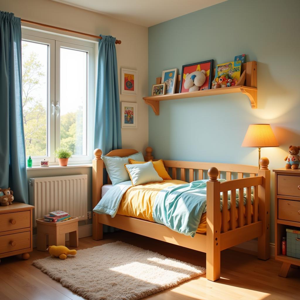 Preparing Your Home for a Foster Child: Photo of a cozy bedroom prepared for a foster child, with a welcoming atmosphere and age-appropriate items.