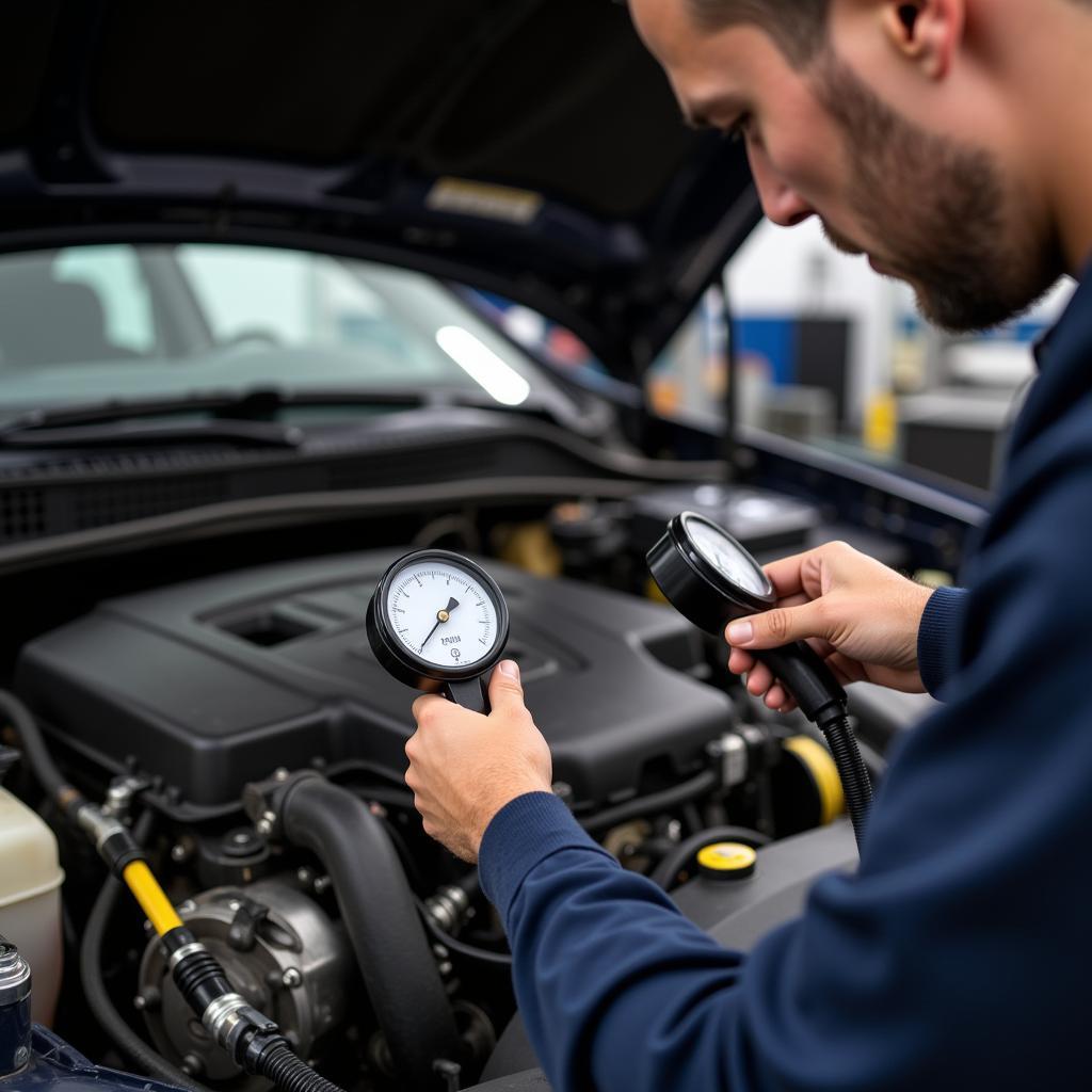 Pressure Gauge for Used Car Diagnostics