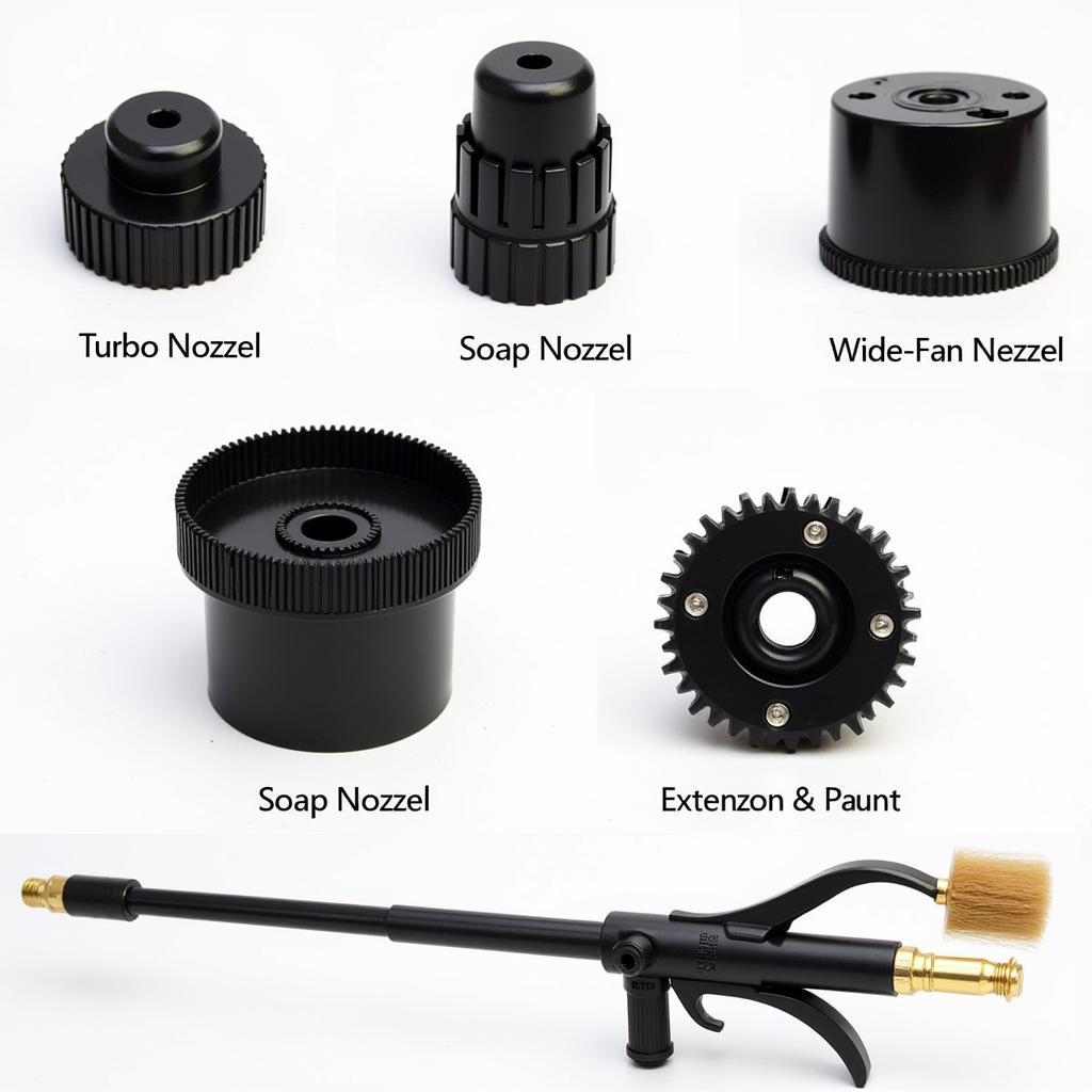 Various Pressure Washer Nozzles and Attachments