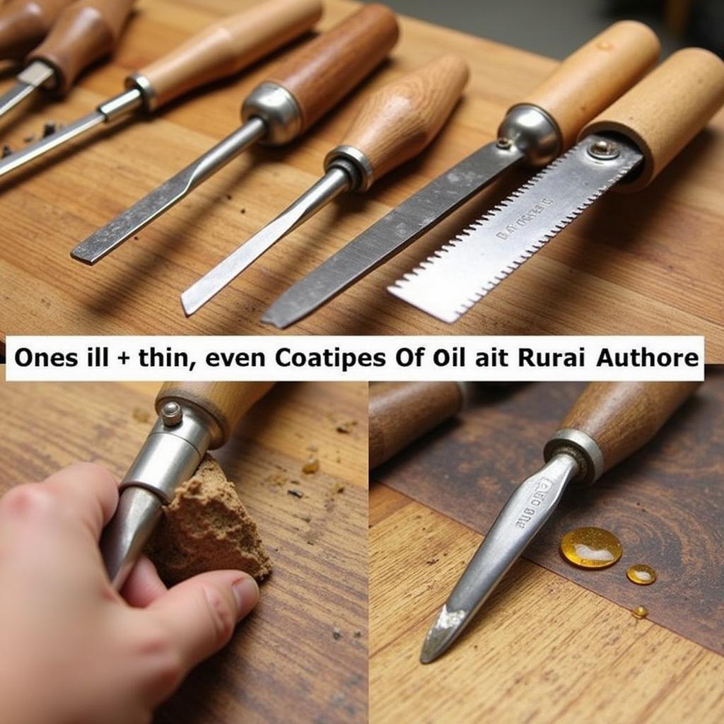 Applying Oil to Woodwork Hand Tools to Prevent Rust