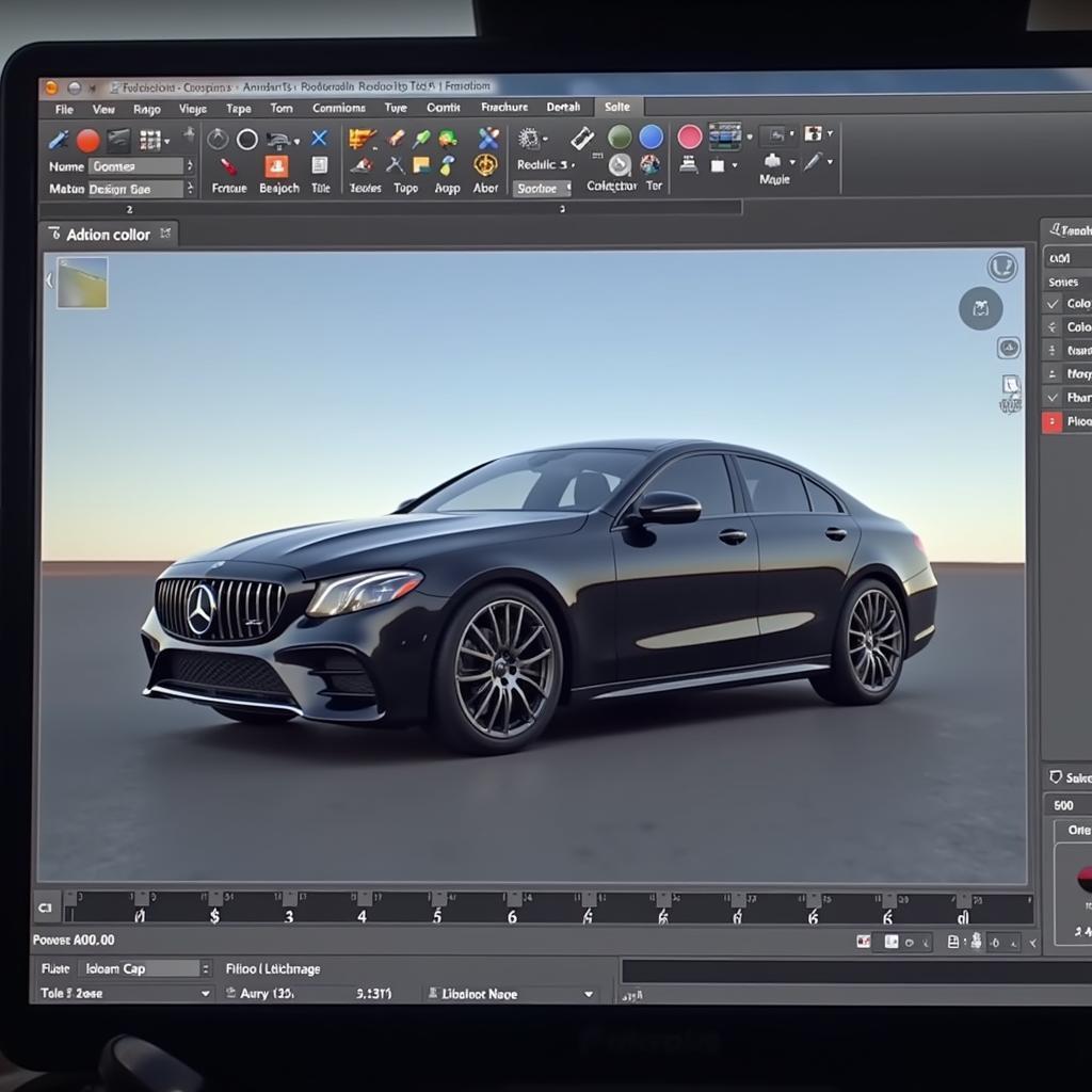 Professional Car Design Software in Action