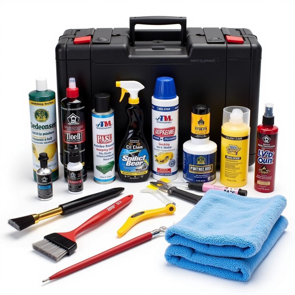 Professional Car Engine Detailing Tools Kit: Complete Set for Thorough Cleaning and Maintenance