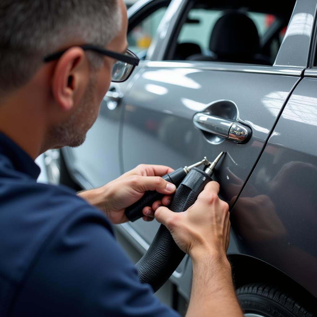 Professional Dent Repair Process