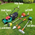 Choosing the right professional lawn care tools involves considering lawn size, budget, and specific tasks.