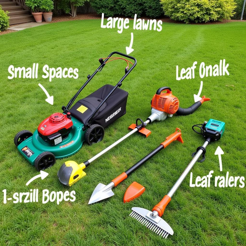 Choosing the right professional lawn care tools involves considering lawn size, budget, and specific tasks.