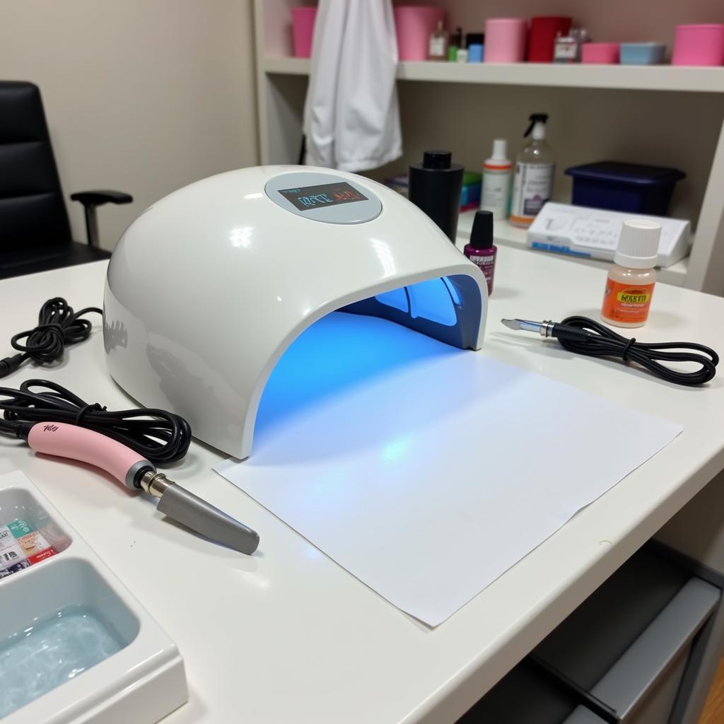 Professional Nail Salon Equipment Setup