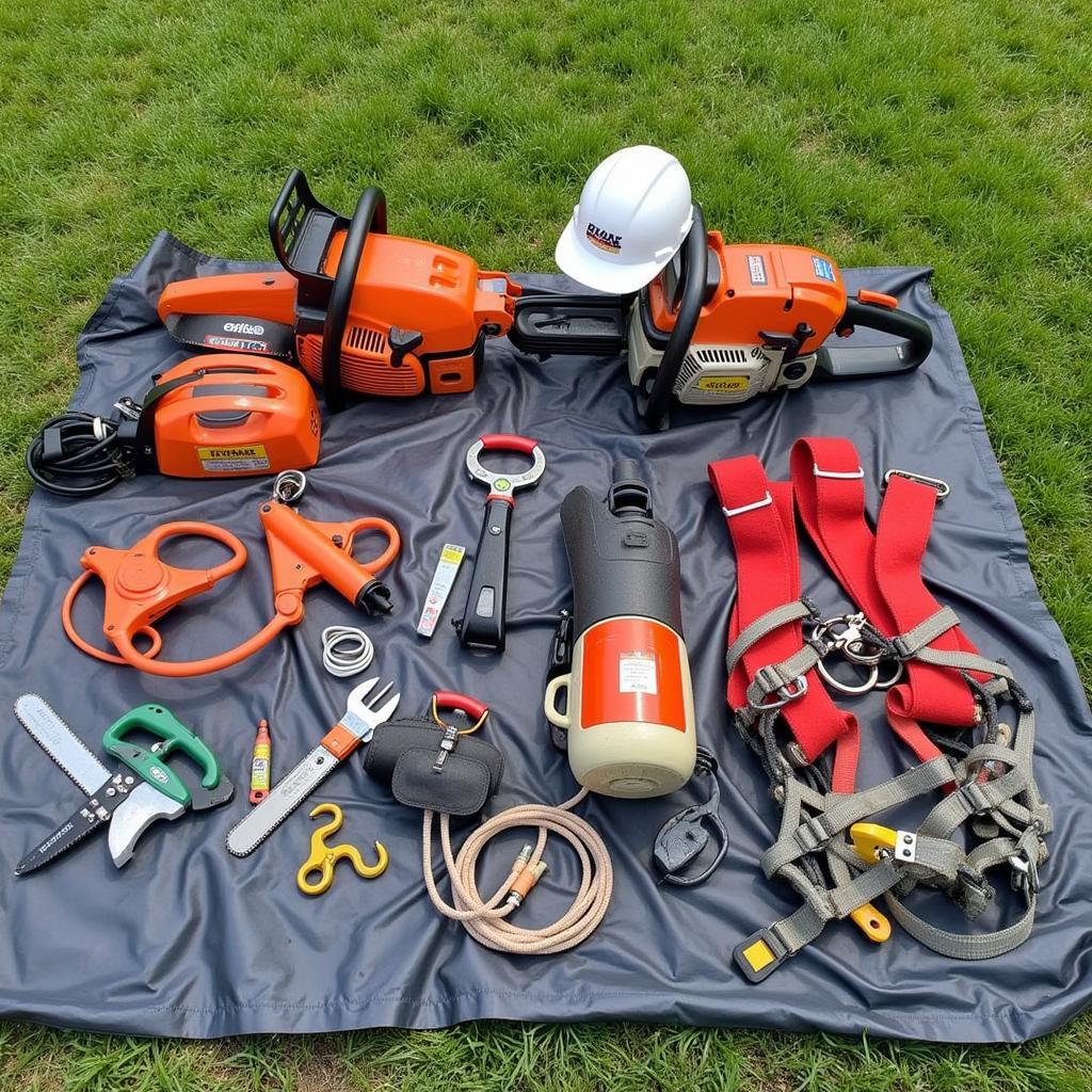 Professional Tree Care Equipment Photography