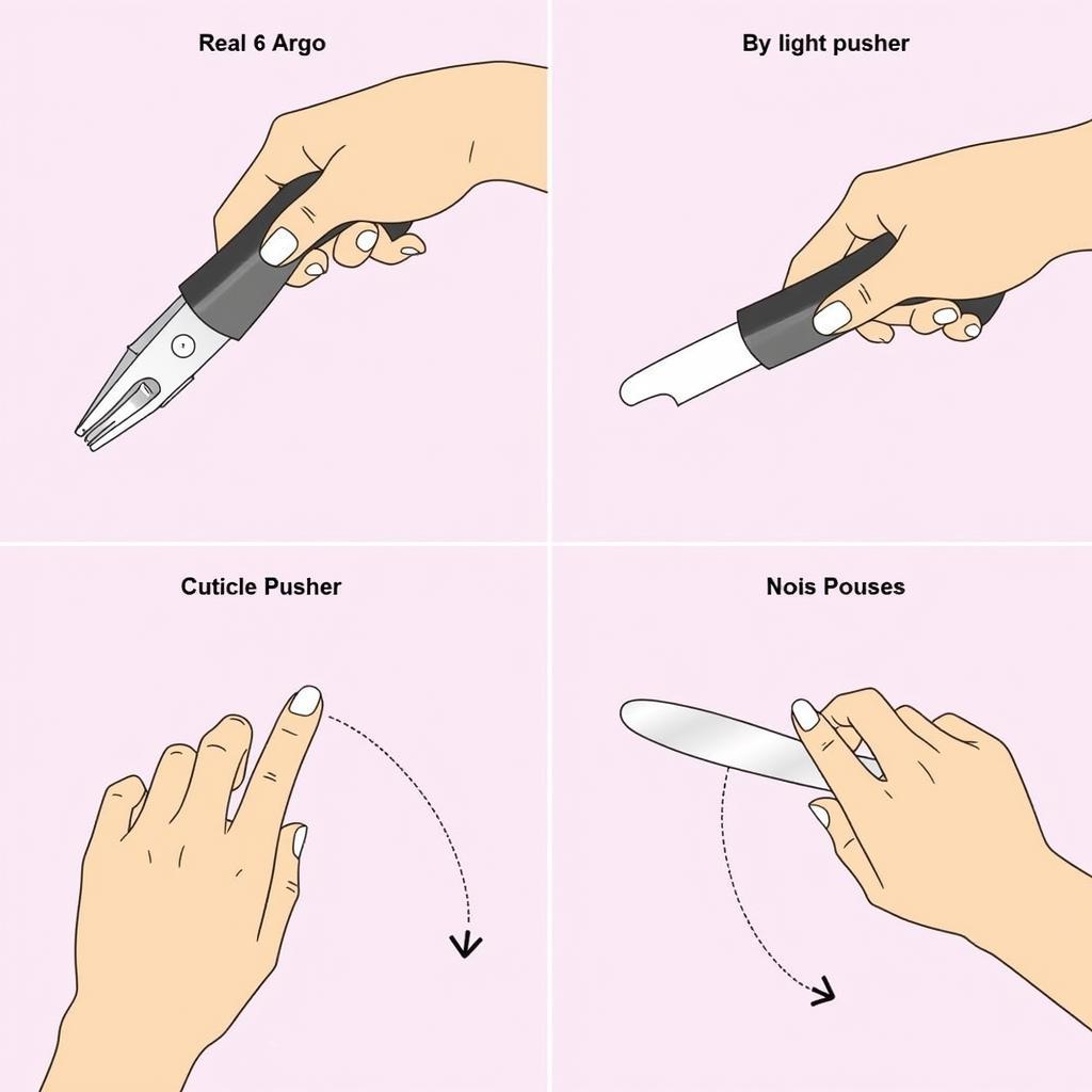 Proper Nail Care Tool Usage Demonstration