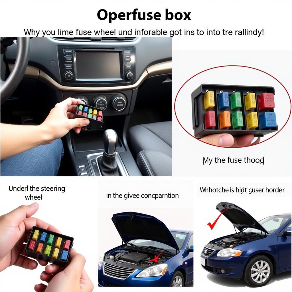 Locating the Fuse Box in a Car