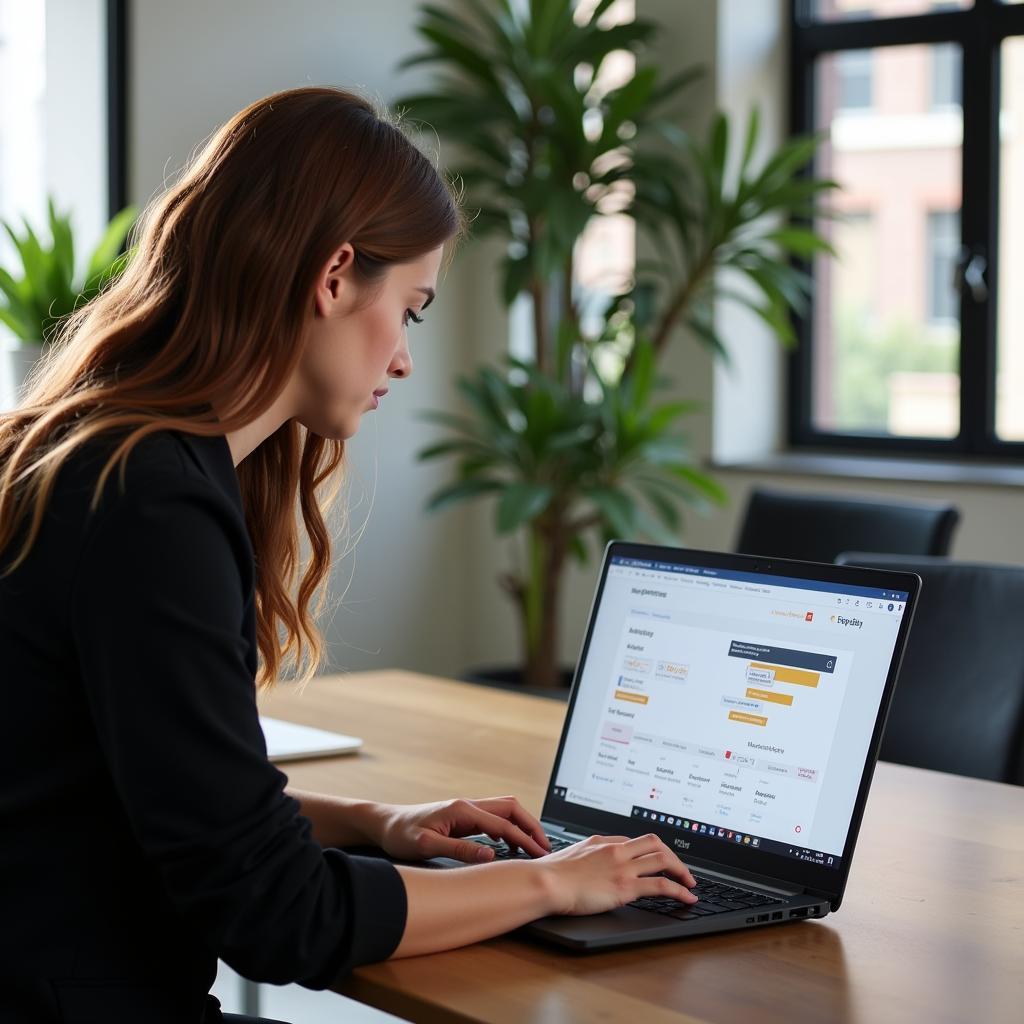 PwC Employee Using Career Matching Tool