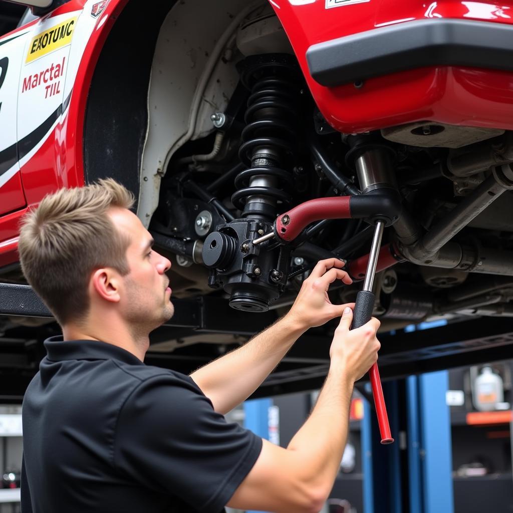 Race Car Alignment Adjustment