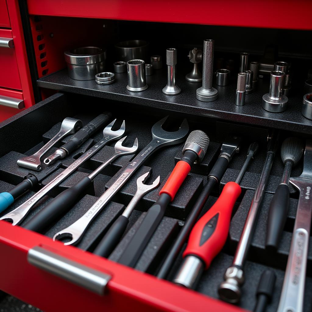 Race Car Toolbox Essential Hand Tools