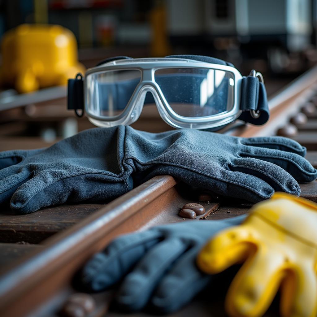 Essential safety gear for rail car cleaning