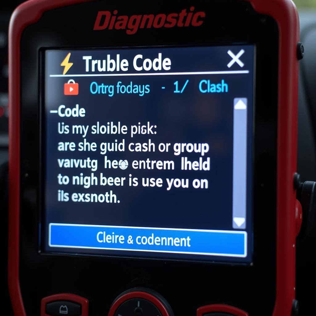 Diagnostic Tool Reading and Clearing Codes