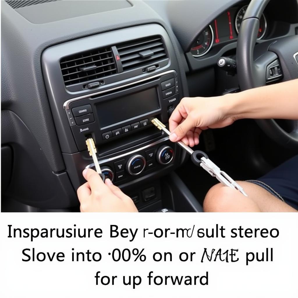 Removing Audi Stereo with Keys