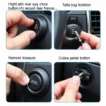 Removing Car Dash Button with Tool