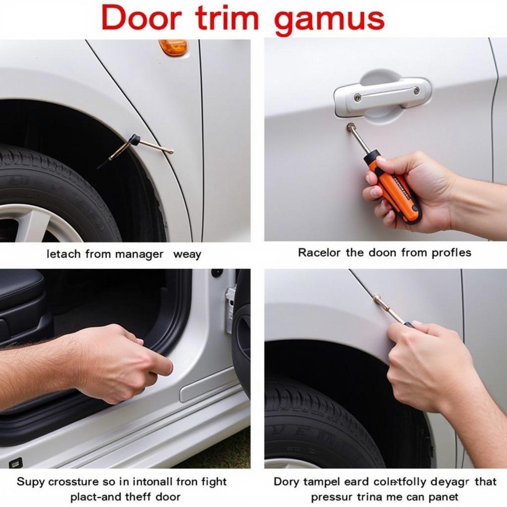 Removing Car Door Panel with Trim Tool