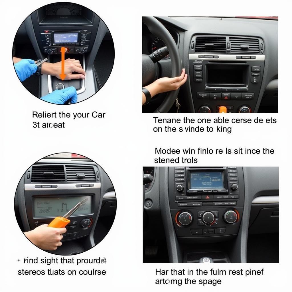 Removing Car Stereo with DIN Tools