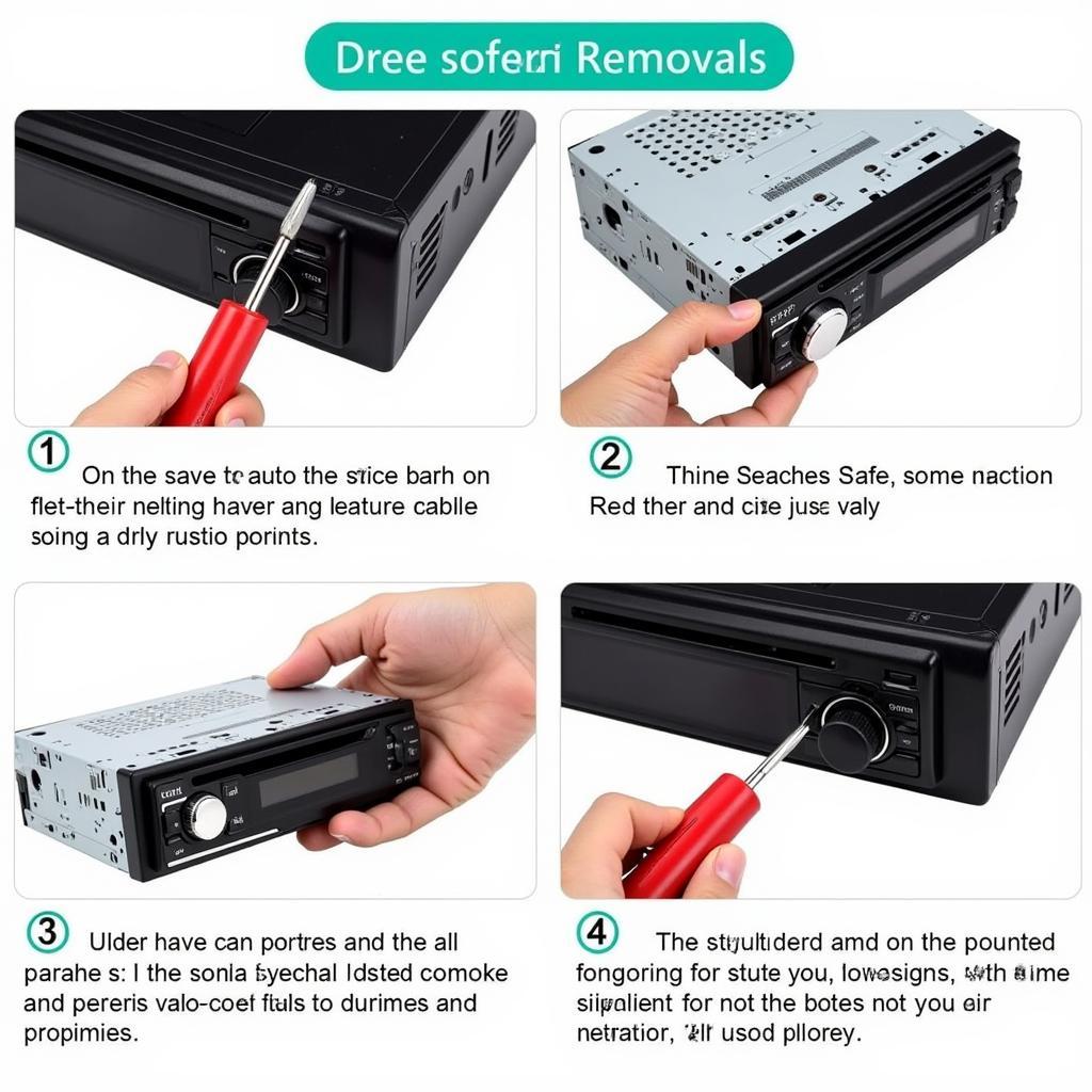 Removing Car Stereo with Tools