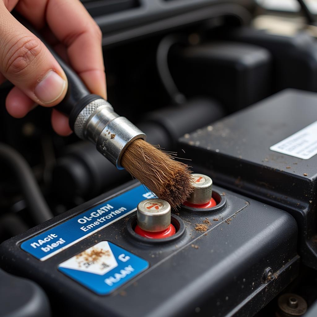 Removing a Corroded Battery Terminal from a Ford Explorer