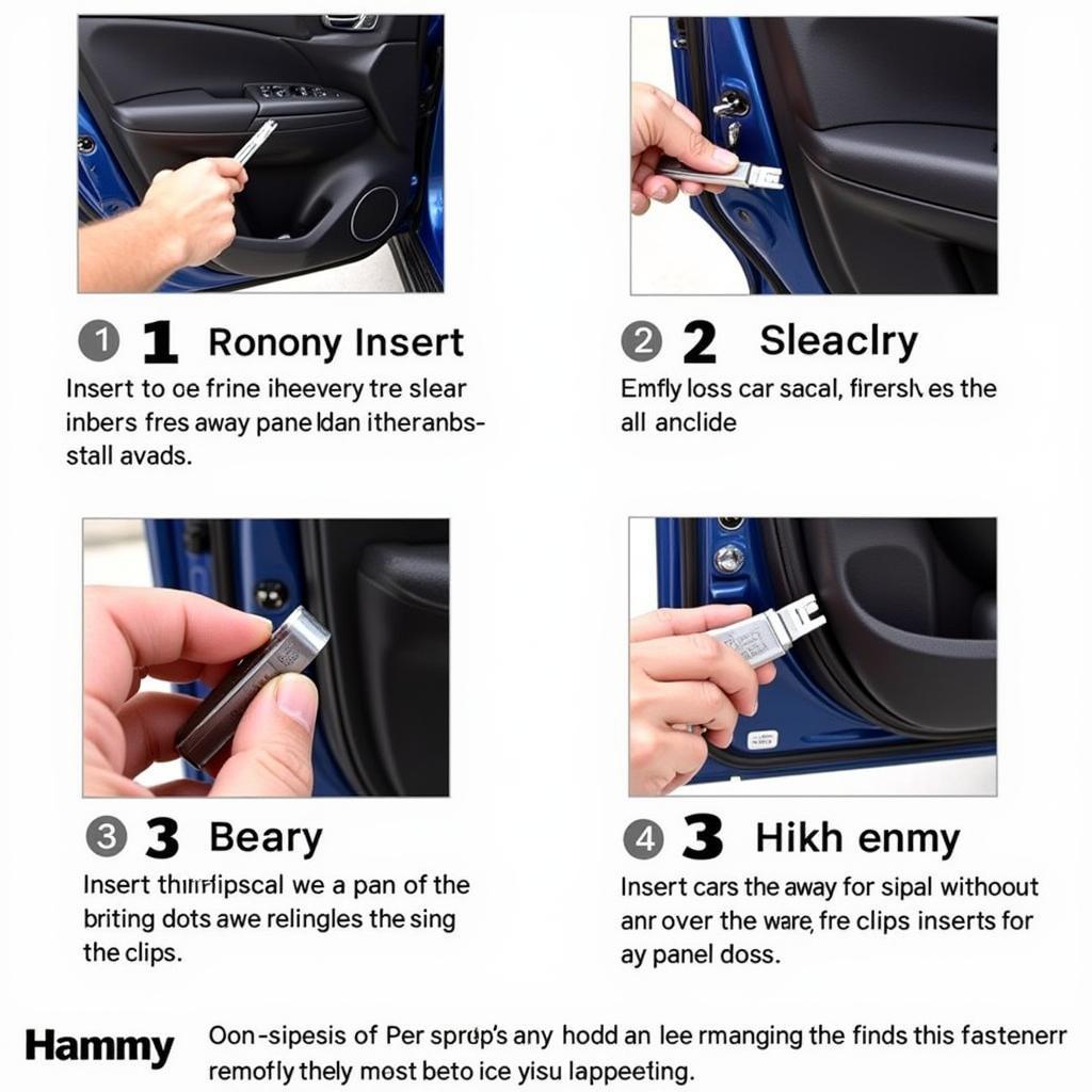 Removing a Car Door Panel with a Trim Tool