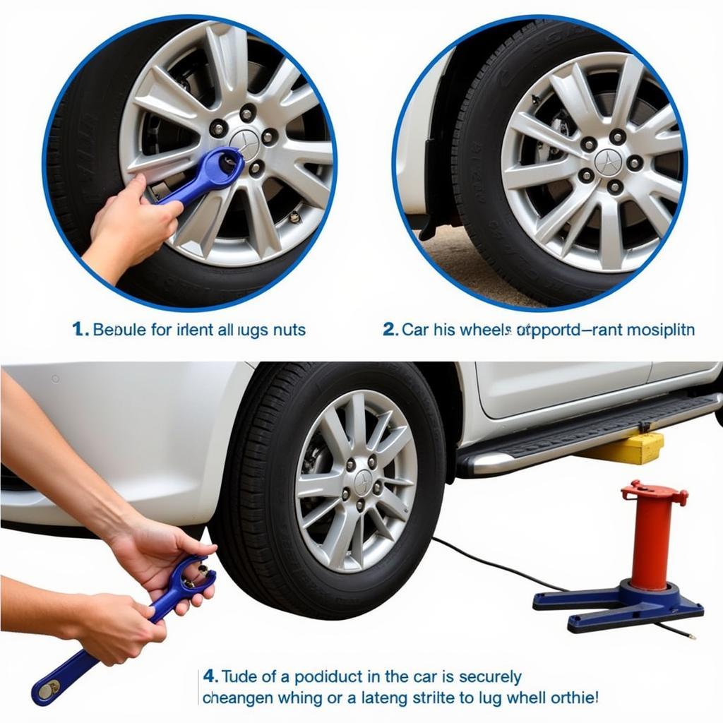 Removing Lug Nuts with a Lug Wrench