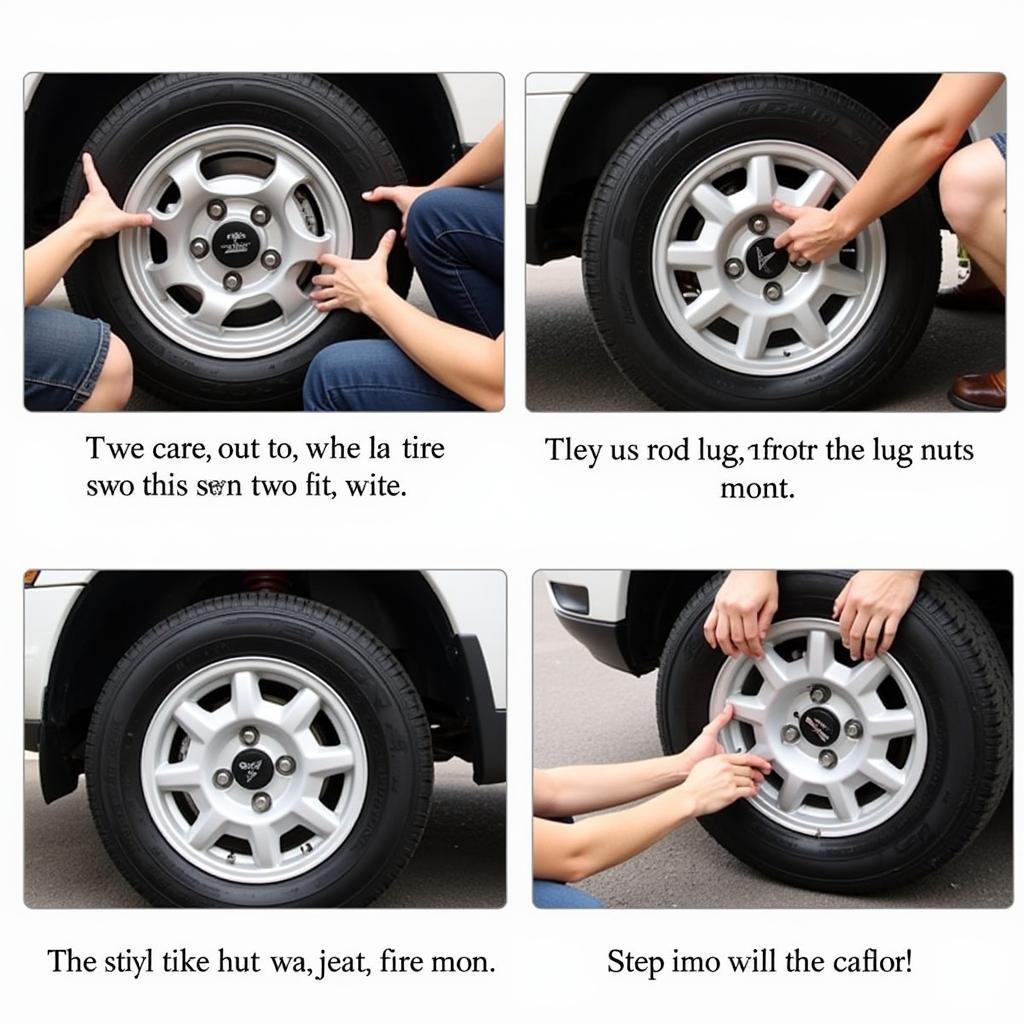 Removing a Car Tire from the Wheel Hub