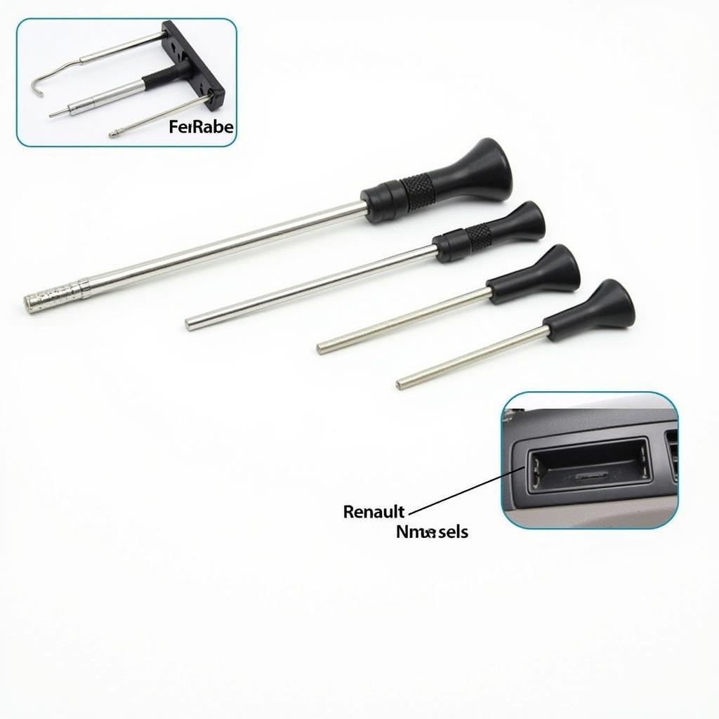 Renault Car Radio Removal Tool Set