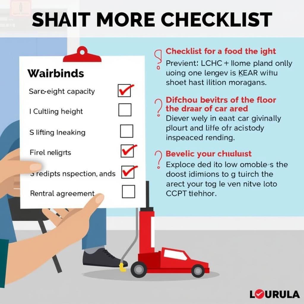 Car Jack Rental Checklist