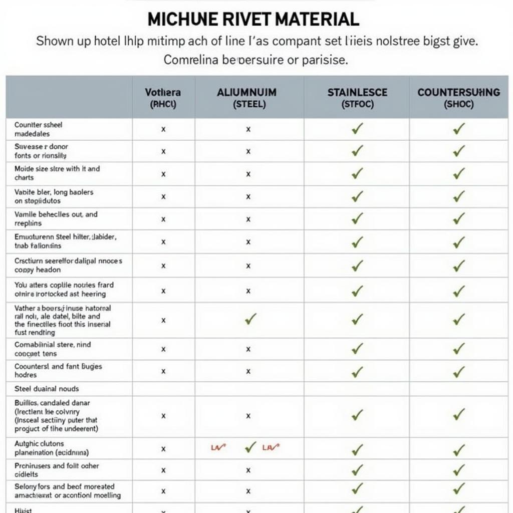 Rivet Material and Head Types