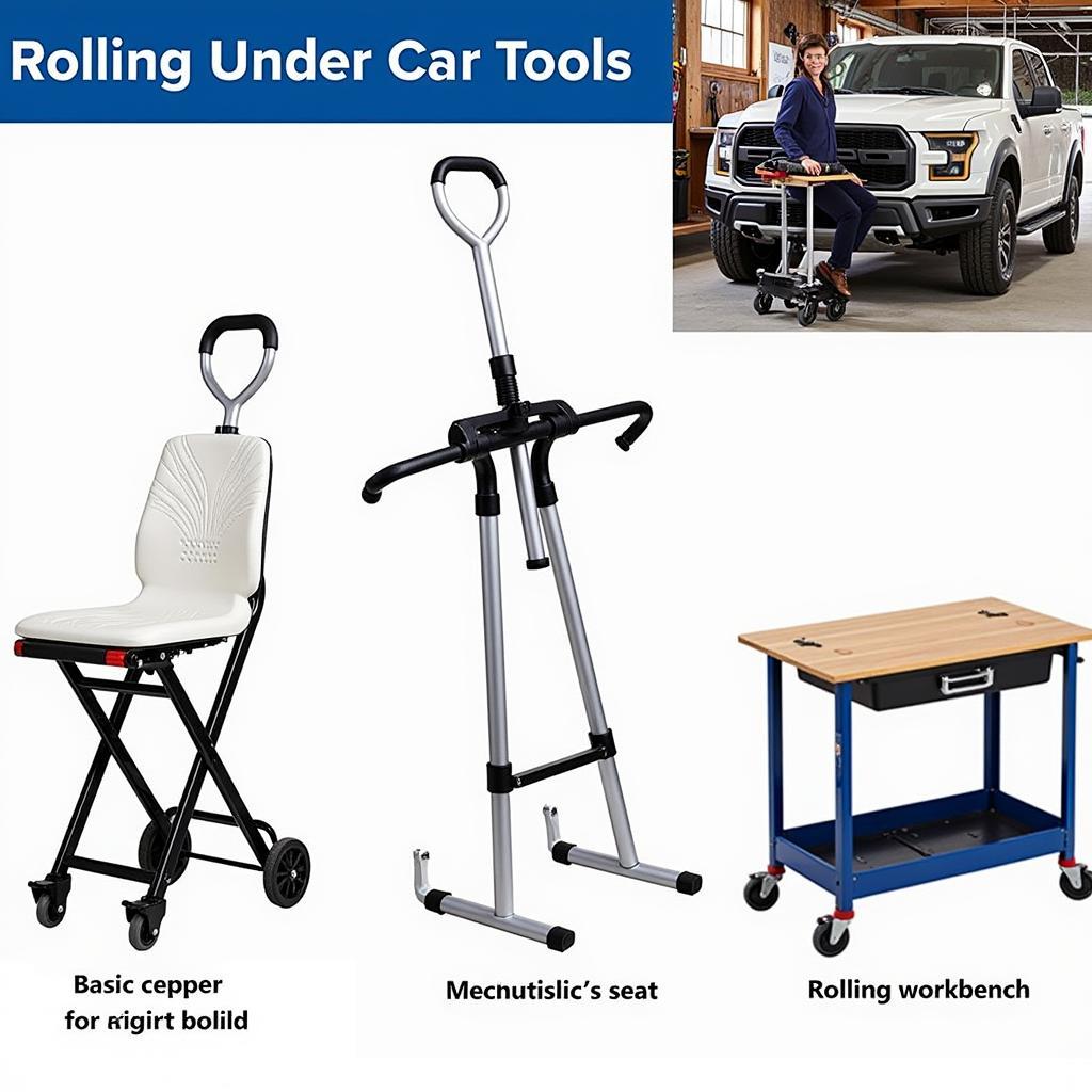 Different Types of Rolling Under Car Tools: Creepers, Seats, and Benches