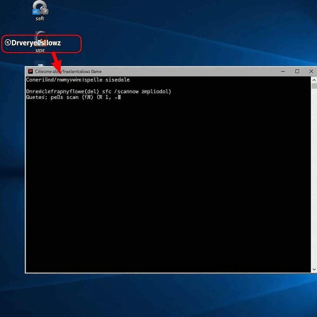 Running System File Checker in Command Prompt